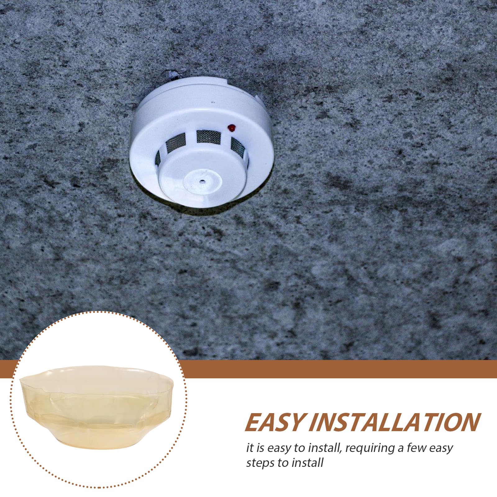 Rilevatore di fumo / allarme antincendio Smart WiFi con durata della batteria di 3 anni White