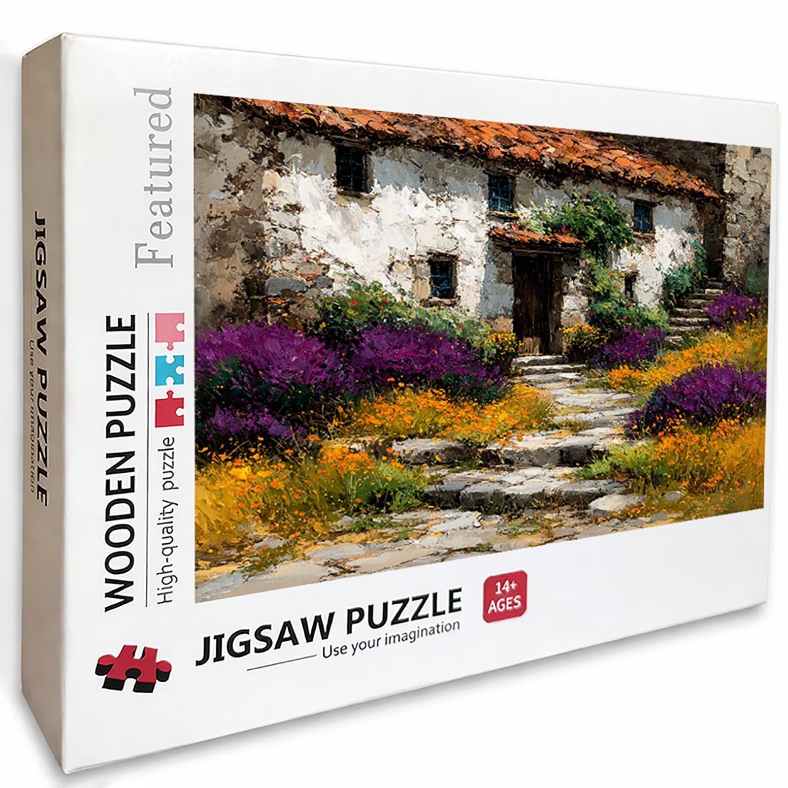 Domowe puzzle dla dorosłych, 2000 elementów, "zrób to sam", 99 x 70 cm, drewniane puzzle dla całej rodziny, duże, sprytne zagadki, dekoracyjne puzzle i prezenty, gra zręcznościowa (rośliny) W-4926