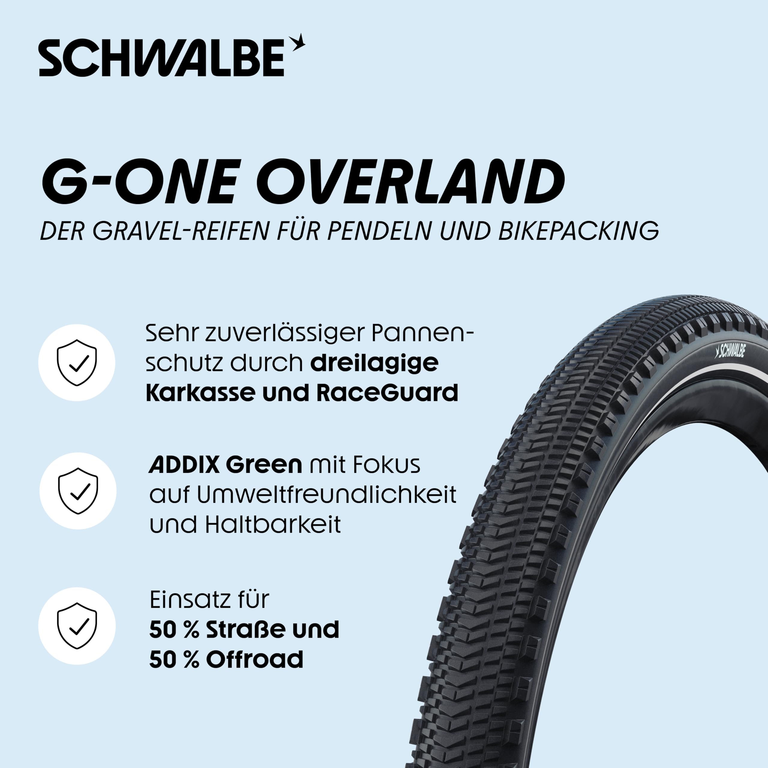Amazon | SCHWALBE G-One Overland 700x50 チューブレスTPI 55 Bk