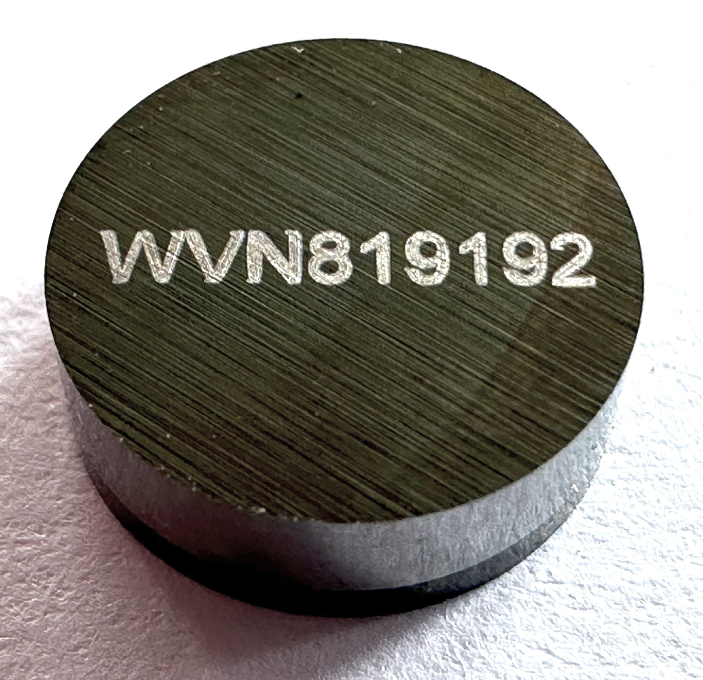 Round PCD (polycrystalline) Inserts -3/8" x 1/8" Single-Sided Edge, Honed for Vertical Milling & Boring Aluminum