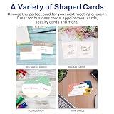Avery Mini Business Cards, Sure Feed Technology, 1" x 3", Matte White, 160 Small Business Cards Total, Print-to-the-Edge, Laser/Inkjet Printable (5329) – view 3