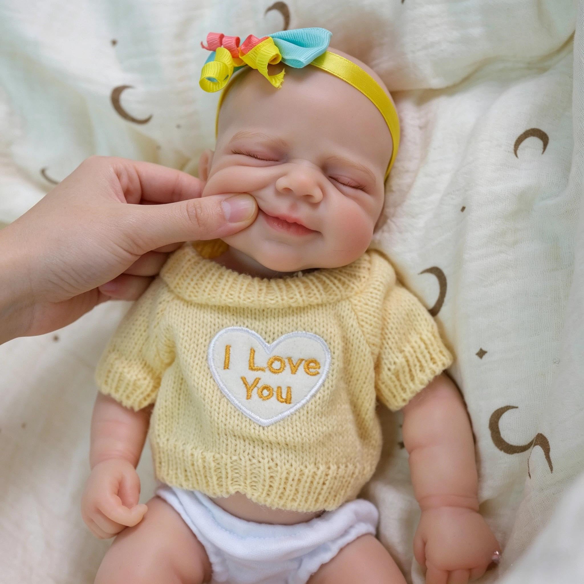 Zero pam Full Silicone Baby Dolls,33CM Reborn Baby Dolls Silicone Full Body