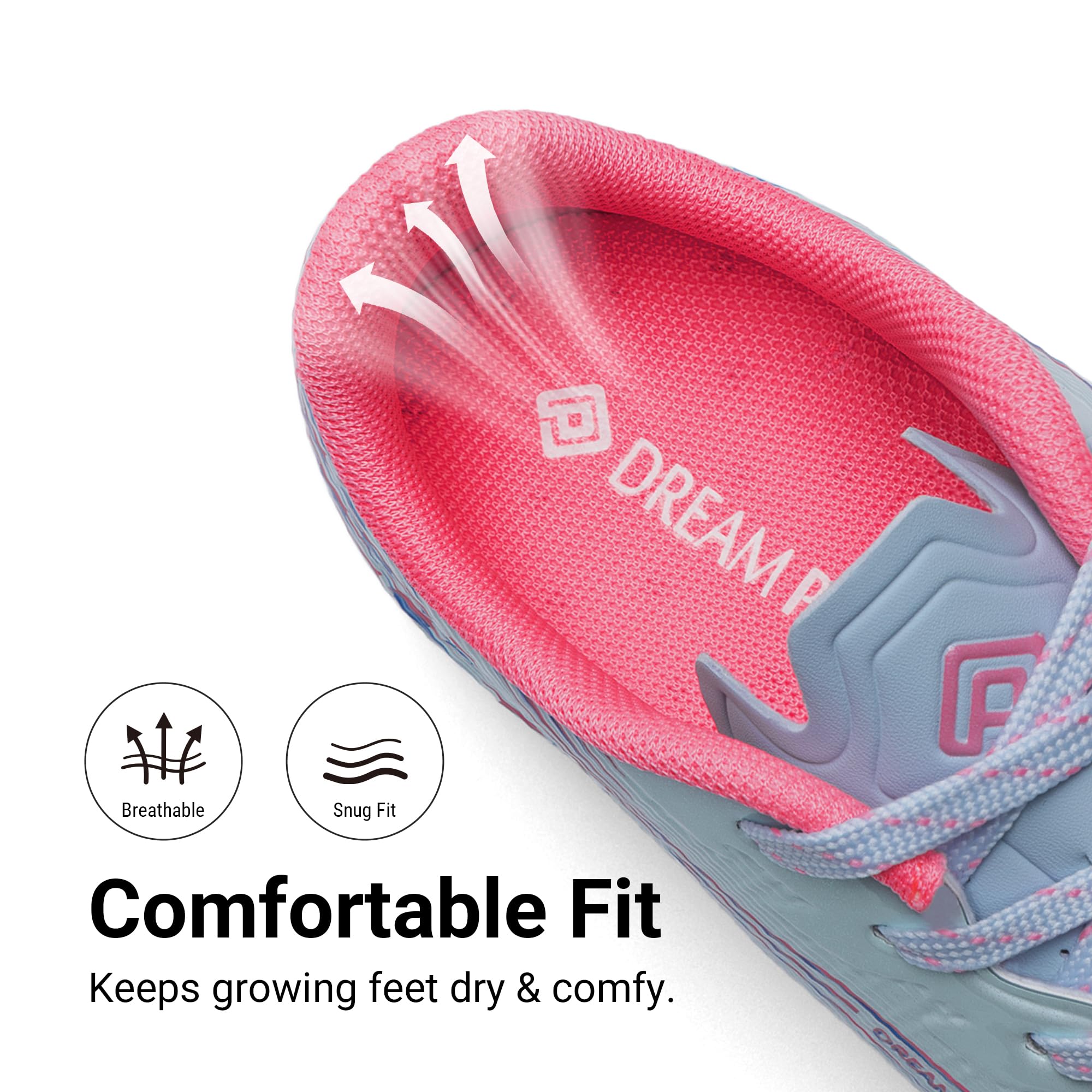 DREAM PAIRS Boys Girls FG AG Soccer Cleats High-Speed Anti-Twist Lightweight Football Shoes — view 6