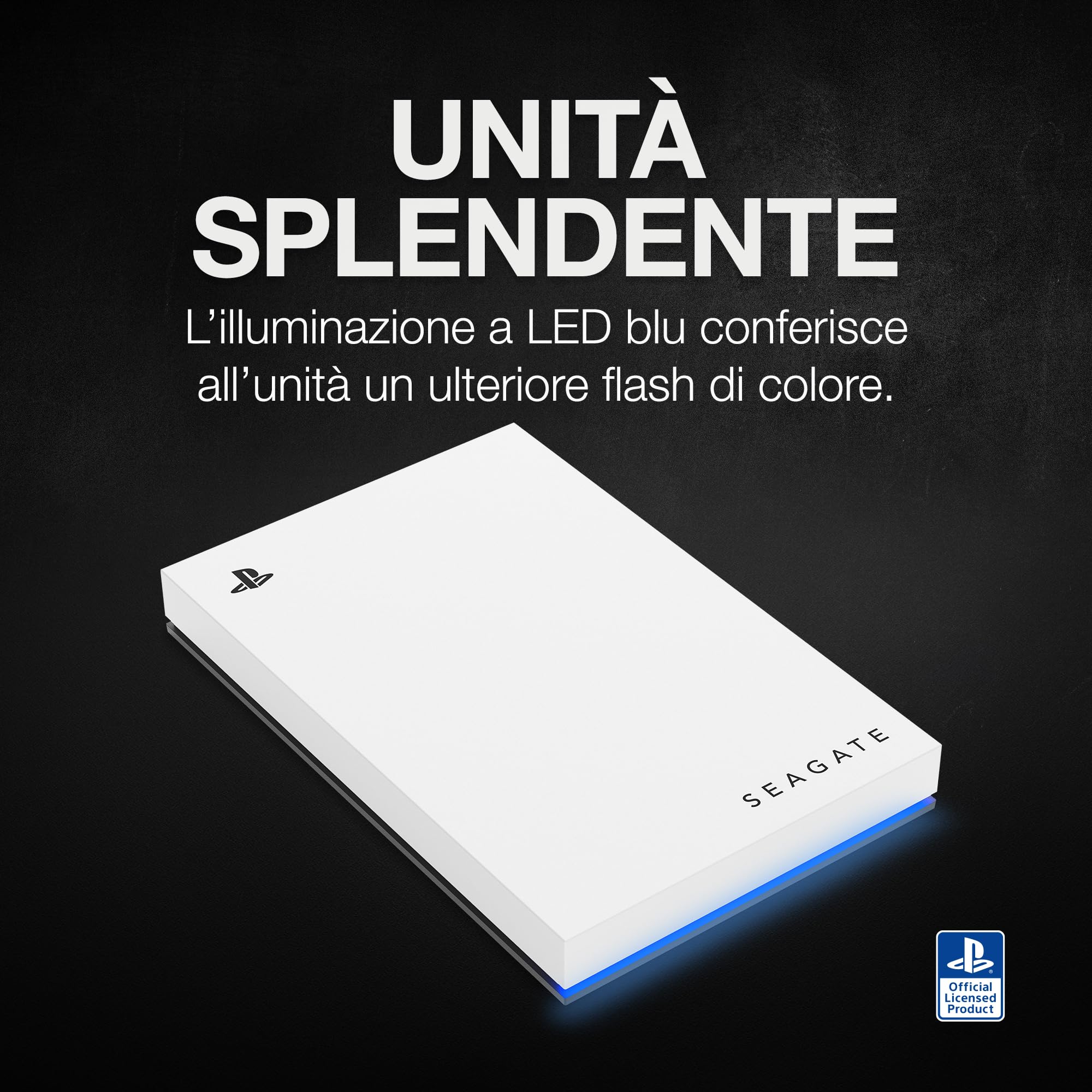 Seagate Game Drive PS4/PS5 2TB Hard Drive External Hard Drive 2.5" USB 3.0 Bianco Codice Modello STLV2000201