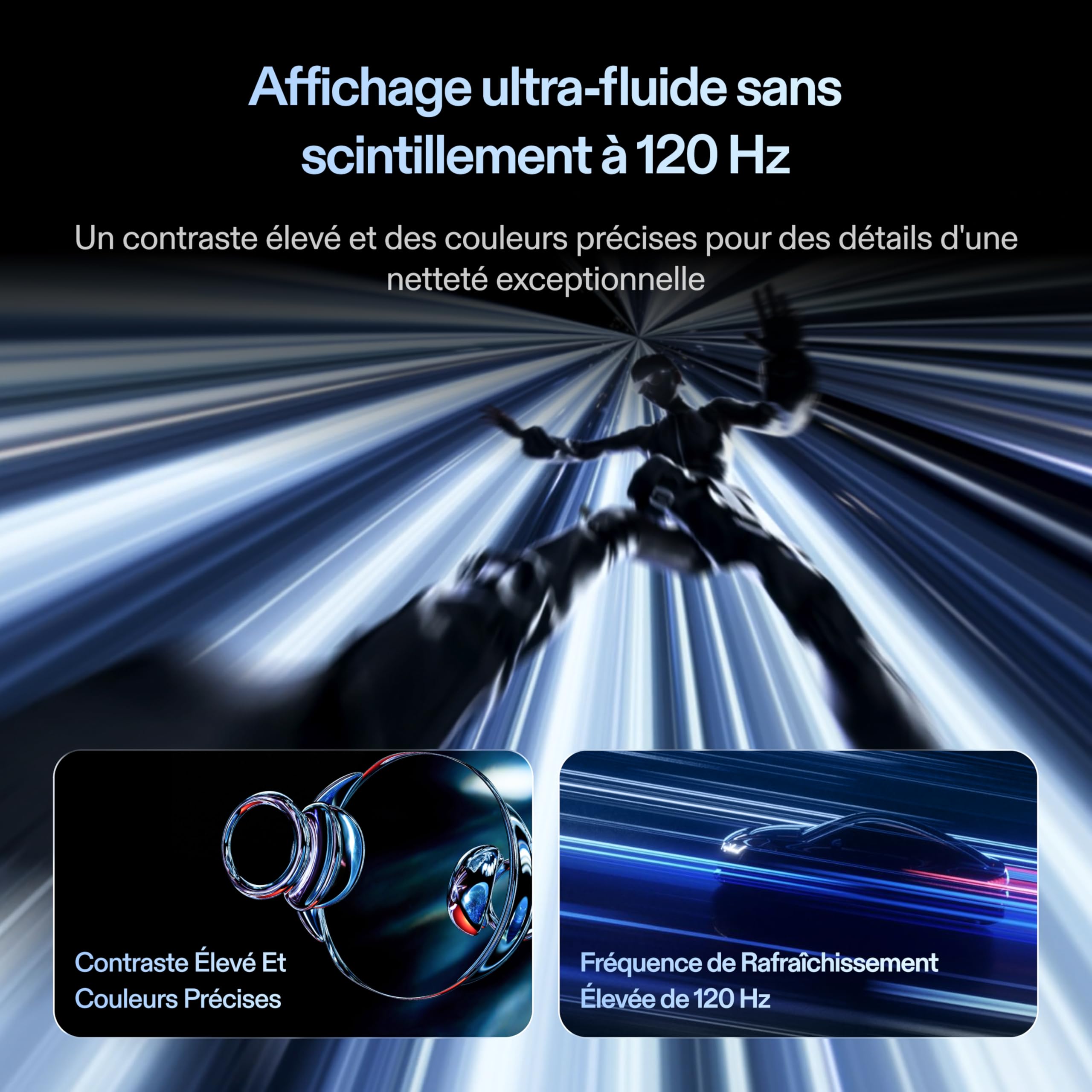 XREAL One Pro AR Lunettes, Réalité Augmentée Puce X1,REAL 3D,XR Glass 3DoF Natives,Optique X-Prism 57° FOV, Écran HD171" 120Hz,pour iPhone17/16/15,SteamDeck,USB‑C DisplayPort Appareils,M(IPD57–66mm)
