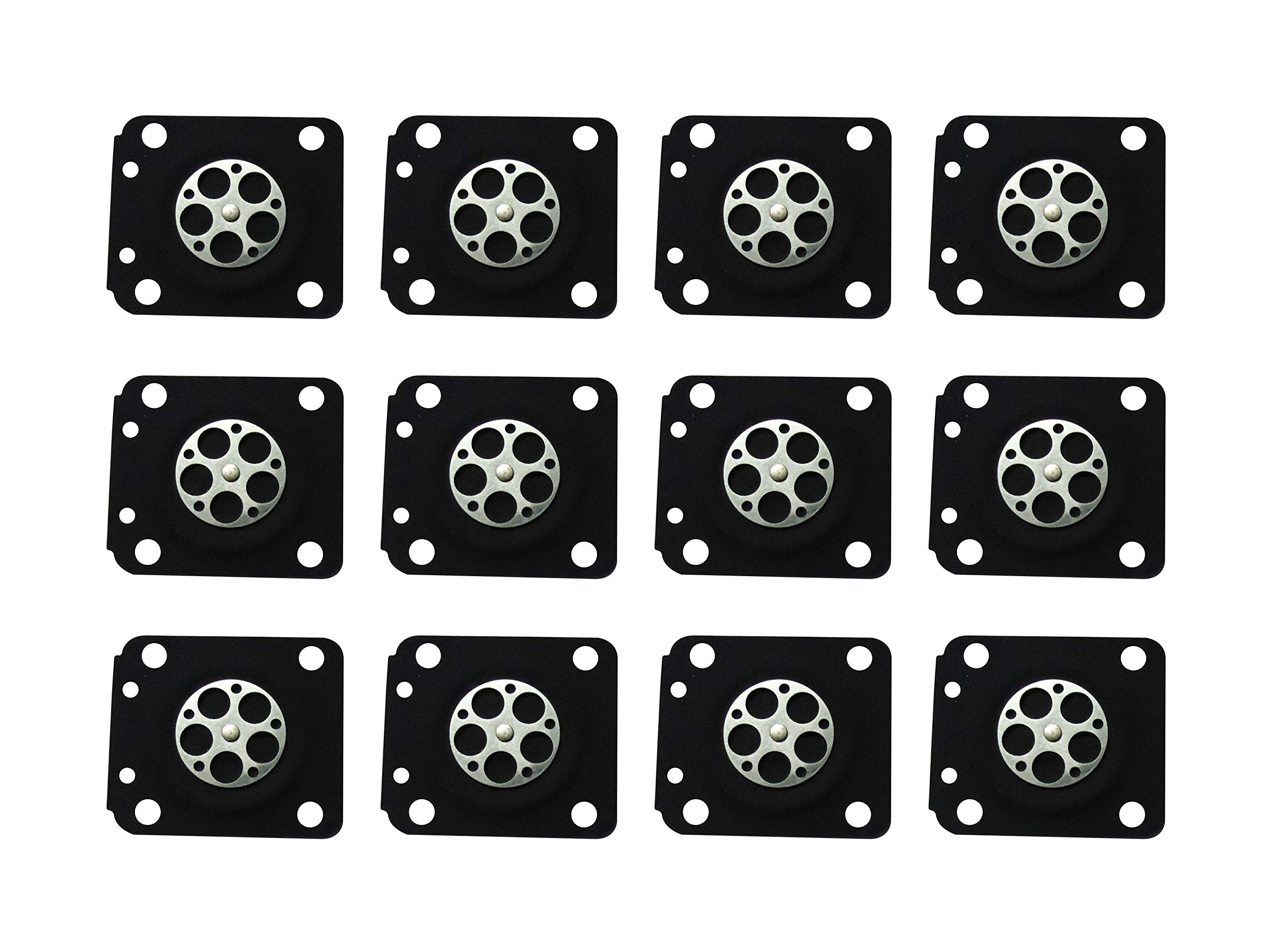 C·T·S Vergaser-Membran-Set Für ZAMA C1Q Vergaser – Ersatz Für ZAMA A015045 – 12 Stück – Hochwertige Reparaturmembrane