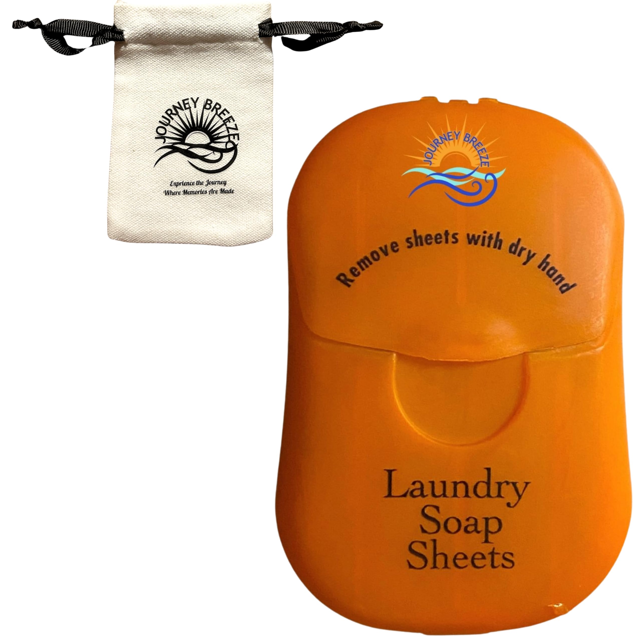Travel Laundry Detergent Sheets - Portable, and Efficient, Great for Cruises, Camping, Glamping, Backpacking, Dorms, Hotel and Other Travel, Compact and Convenient Size 50-count