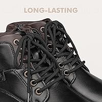 Vista 3 de Stepace - Agujetas redondas para zapatos, 2 pares, agujetas resistentes para botas de senderismo y trabajo.