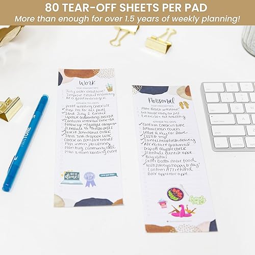 Miniatura 3 de bloom daily planners Bloc de planificación de listas de tareas personales y de trabajo – Organizador de listas de verificación sin fecha con hojas