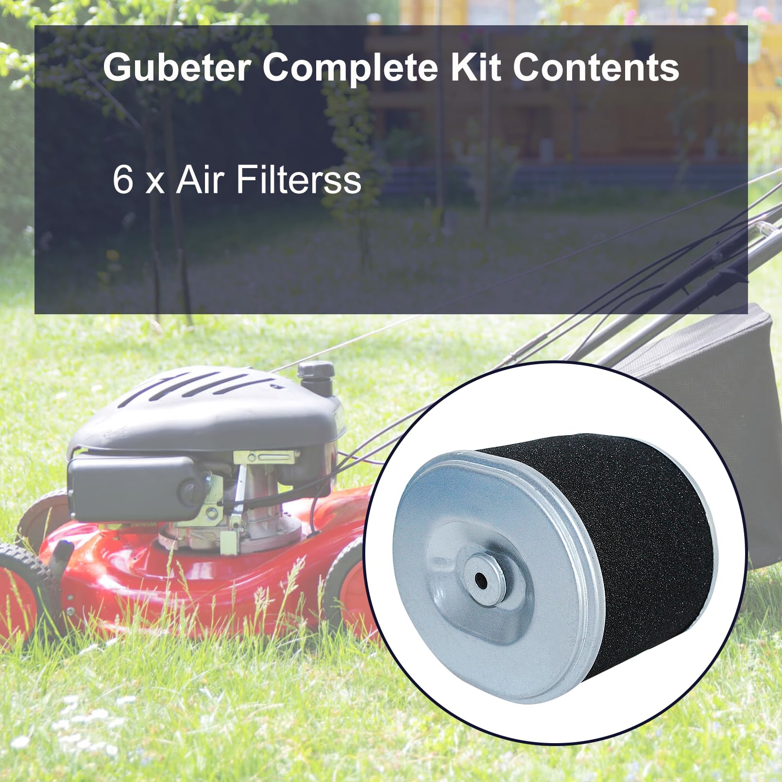 Kit de filtro de aire, para motores de cortacésped de gasolina para Honda Gx340 Gx390 11Hp y 13Hp, 17210-Ze3-505, 17210-Ze3-010 para Stens: 100-012 para Oregon: 30-417 para rotativo: 19-7712