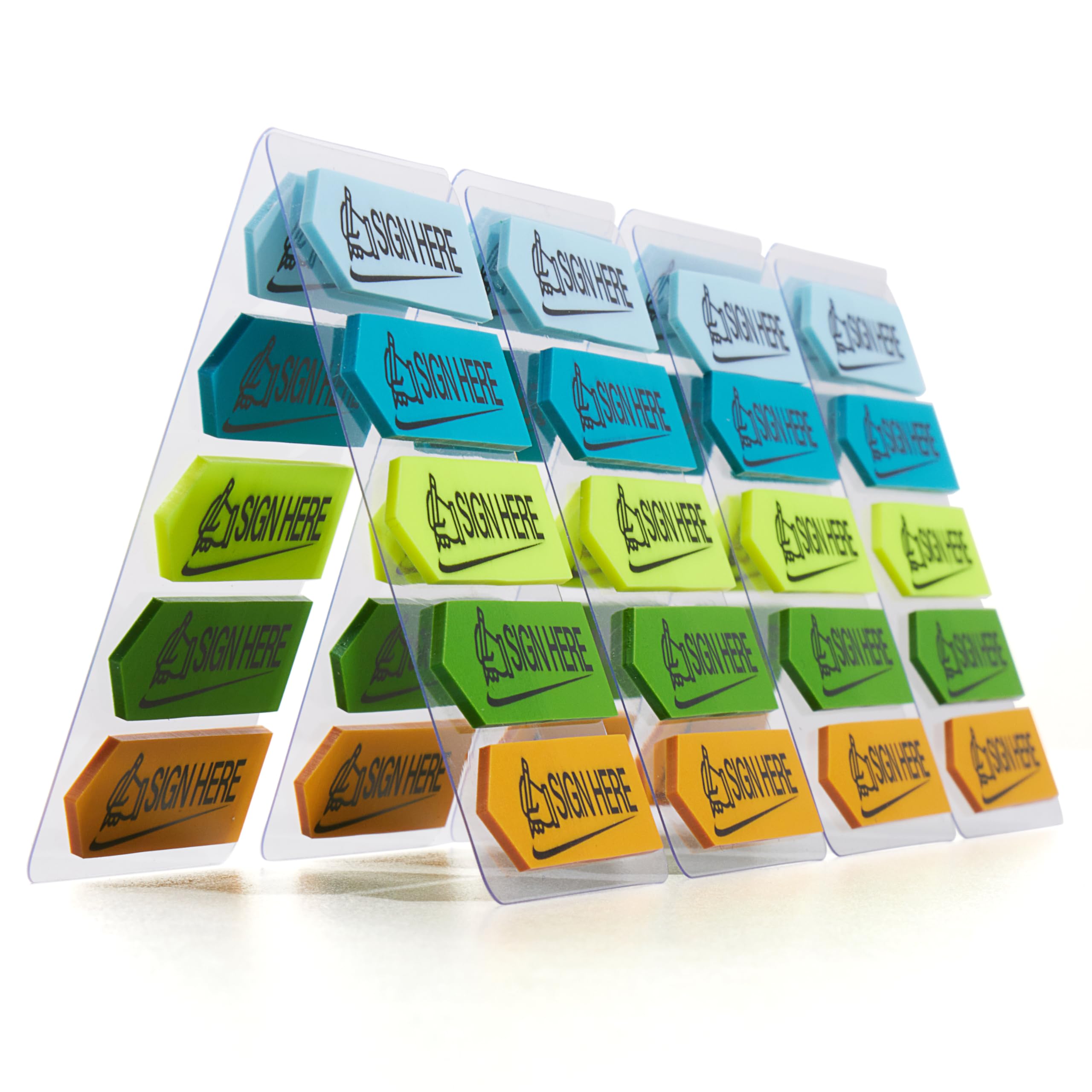 Photo 1 of 2PK 800 Sheets Sign Here Index Marker, Assorted Colors Sign Here Tabs Sign Post Here Index, Flags Vital Signs Sticky Notes for documents notebooks Contracts, Books,Files or Notary Supplies