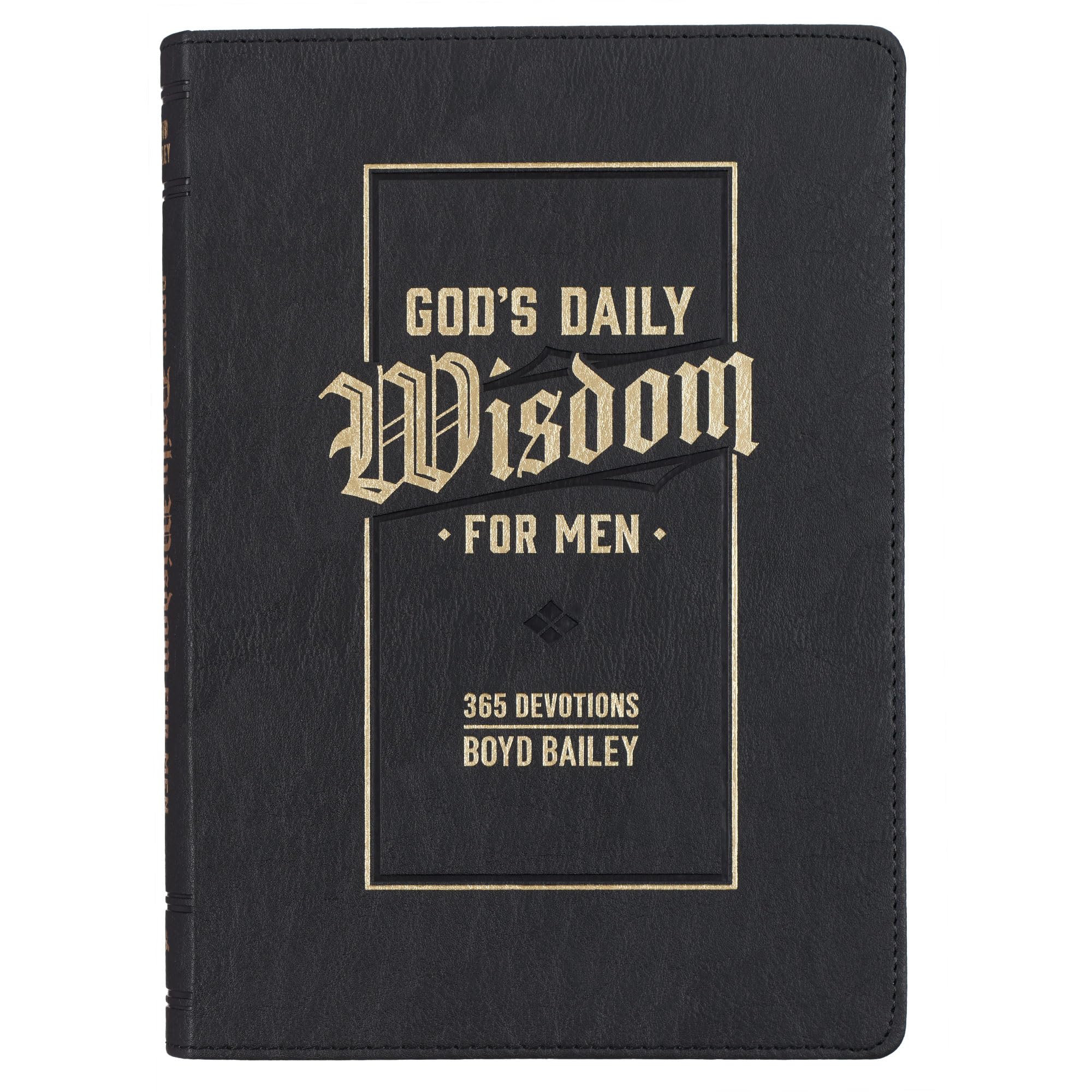 God's Daily Wisdom for Men 365 Devotions Faux Leather