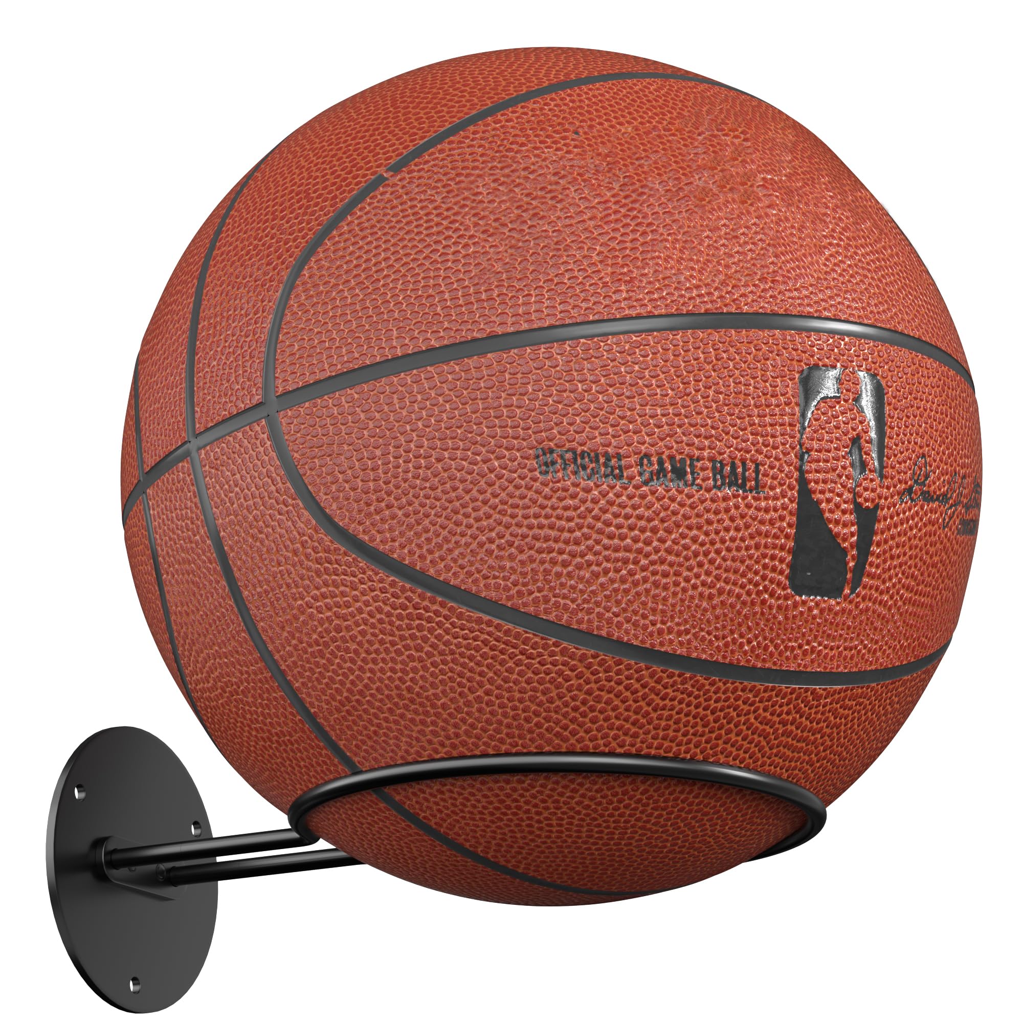 jockcaras Basketball Wall Mount, Wall Basketball Holder, Boys Room Decor, Black