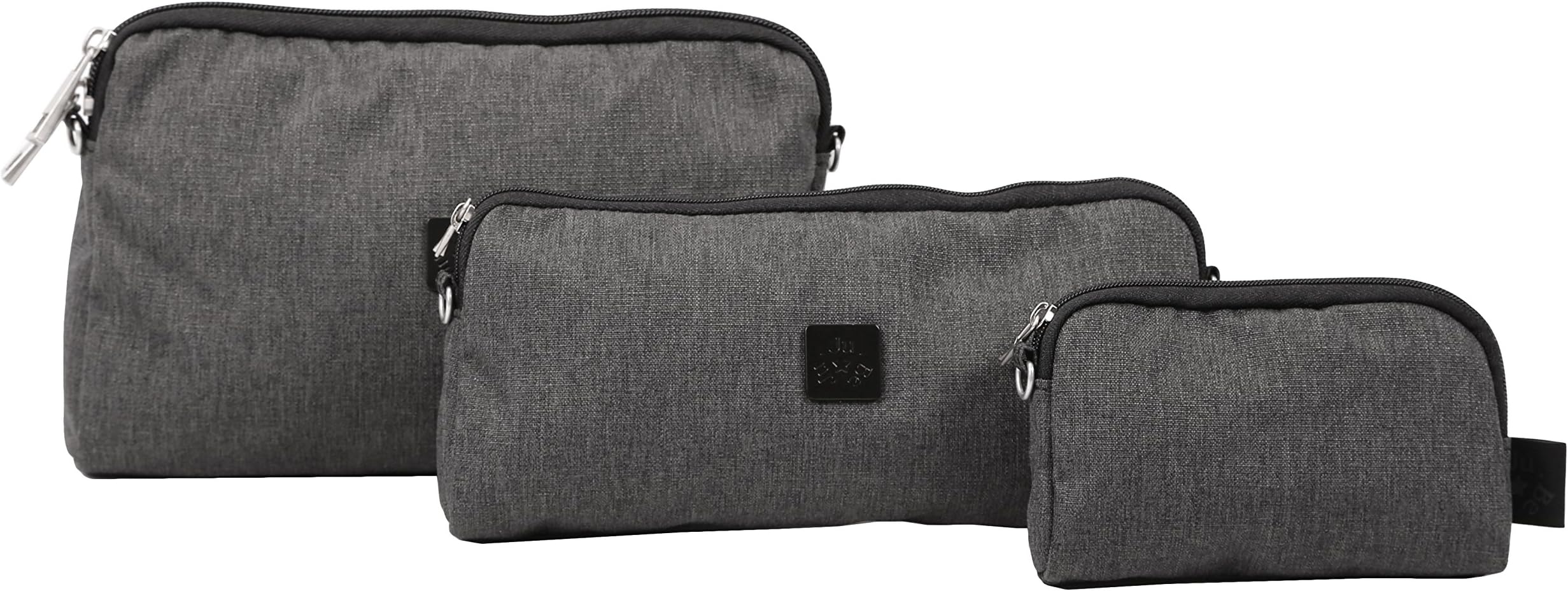 JuJuBe Be Set Travel Accessory Bags, Onyx Collection - Chrome