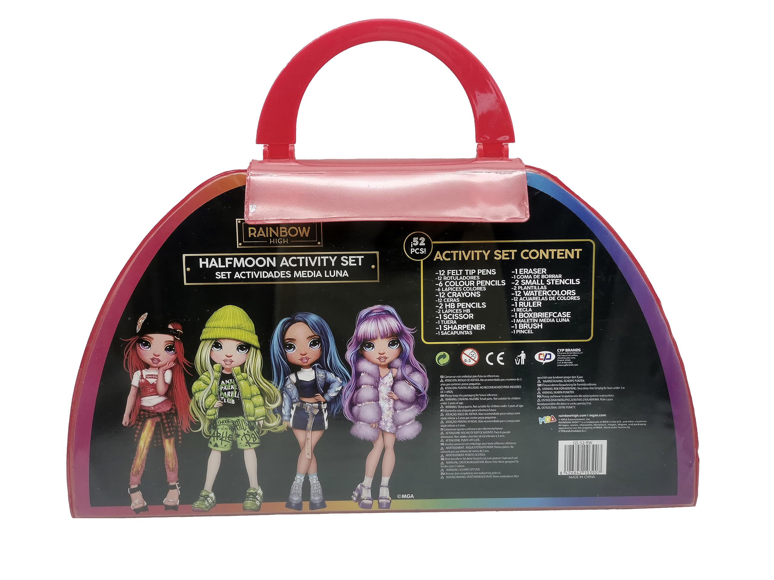 Mini Valigetta Rainbow High CYPBRANDS – 200 Pezzi Per Creare Braccialetti, Multicolore