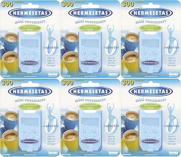 6X Hermesetas Original Mini Sweeteners, 300 Tablets Each