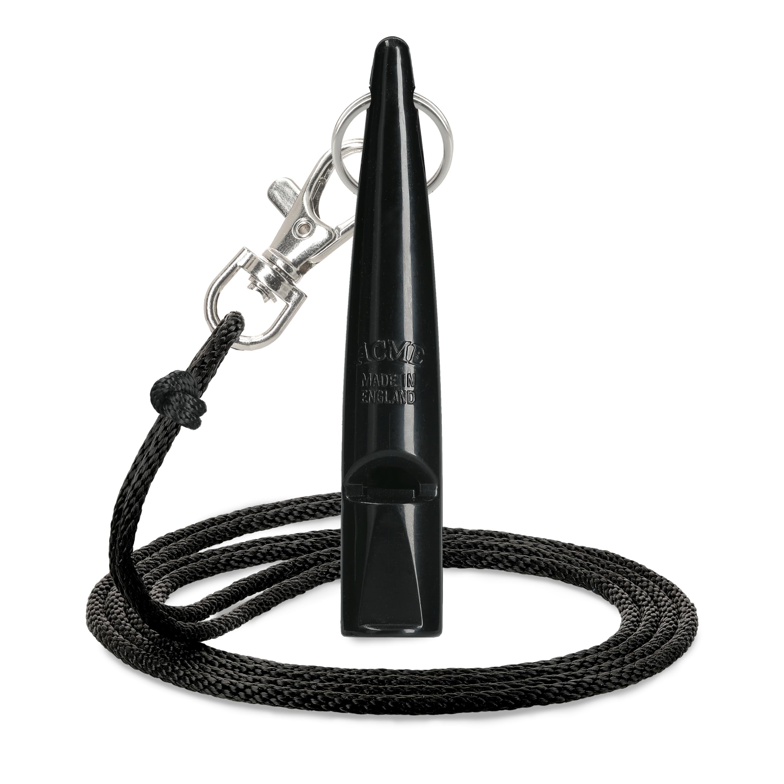 ACME Sifflet pour chien n° 211,5 avec bande de sifflet | En lot de 2 | 2 sifflets avec 2 bandes | Idéal pour le rappel – Puissant et longue portée (noir + turquoise)