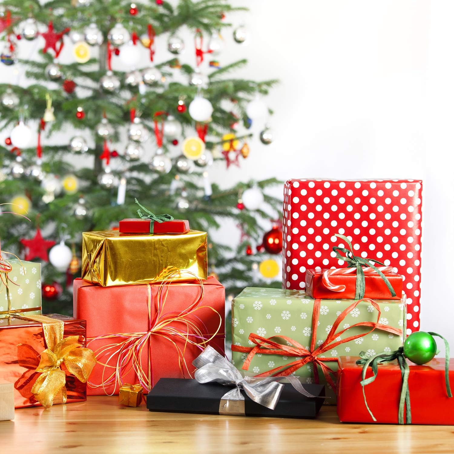 Resinta 984 Feet Raffia Twine Craft Matte Raffia Paper String Christmas Gift Packing Ribbon for Craft DIY Supply, Christmas,Wrapping Hanging Tags, 3 Rolls, Red, Green, Kraft : Arts, Crafts & Sewing