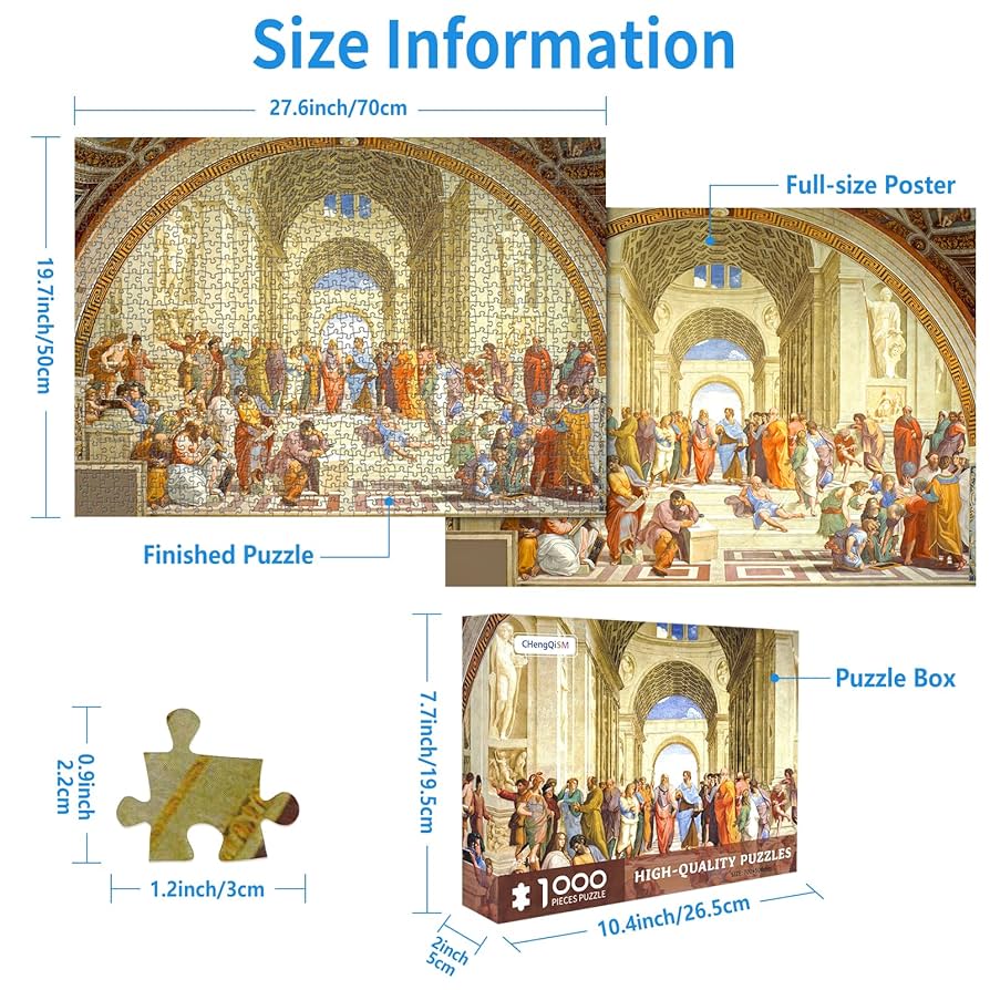 ジグソーパズル アテネの学堂（ラファエロ） 3000ピース Amazon