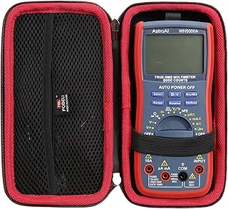 Storage Carrying Case Compatible with AstroAI Digital Multimeter TRMS 6000 Counts Volt Meter Ohmmeter Auto-Ranging Tester, Hard EVA Travel Bag (Case Only)