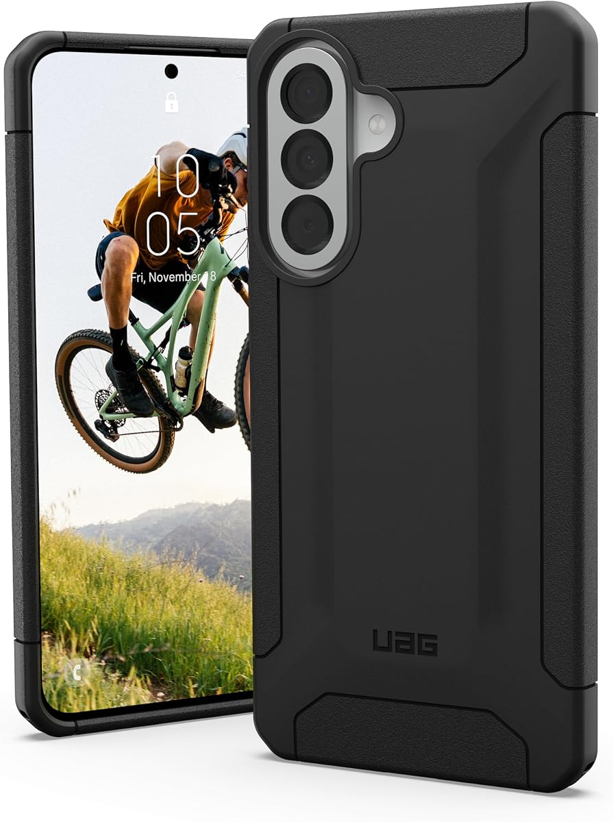 Funda UAG para Samsung Galaxy A57 - Funda protectora resistente antideslizante militar probada contra caídas, color negro explorador