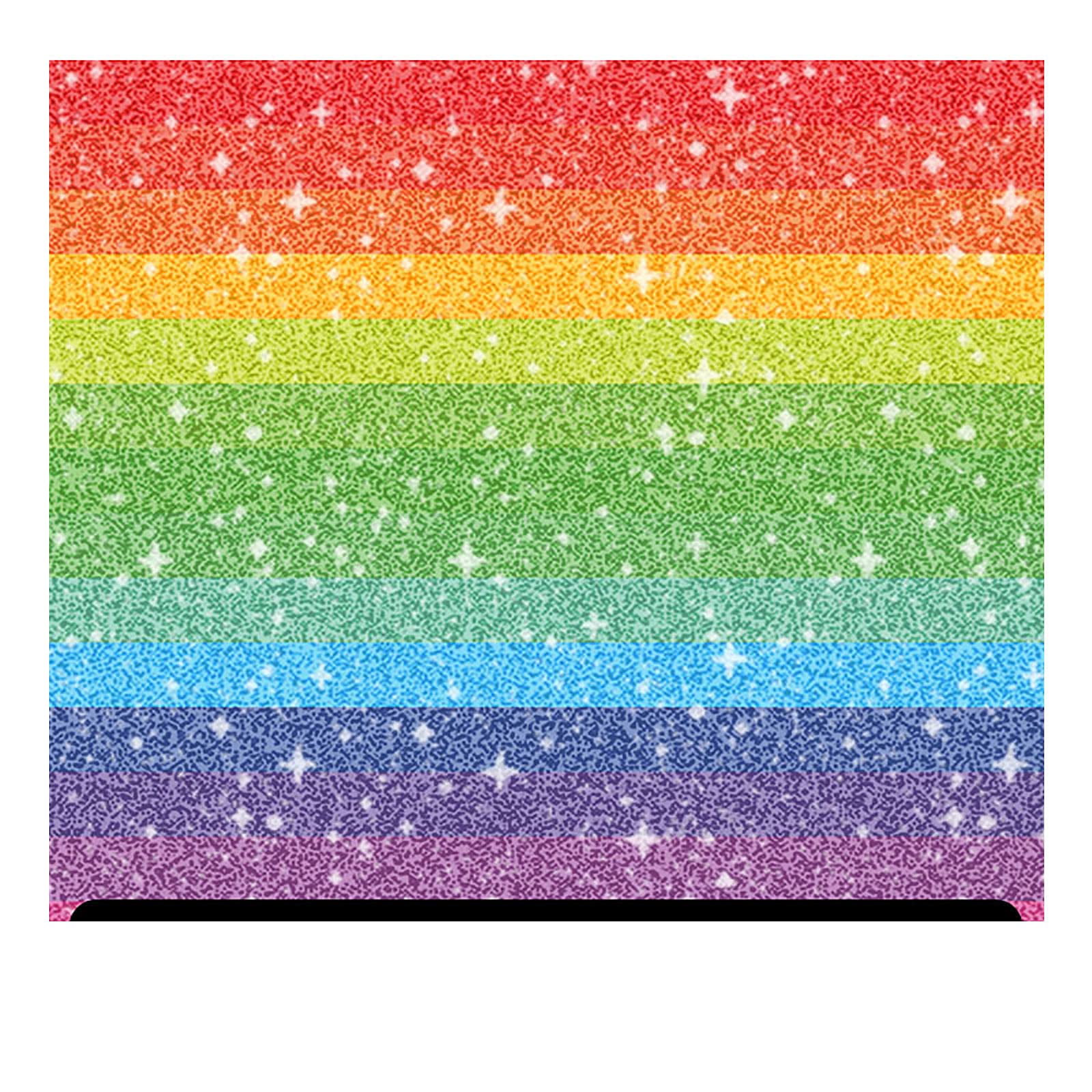 Pride/Rainbow Patterned Glitter HTV (13.33