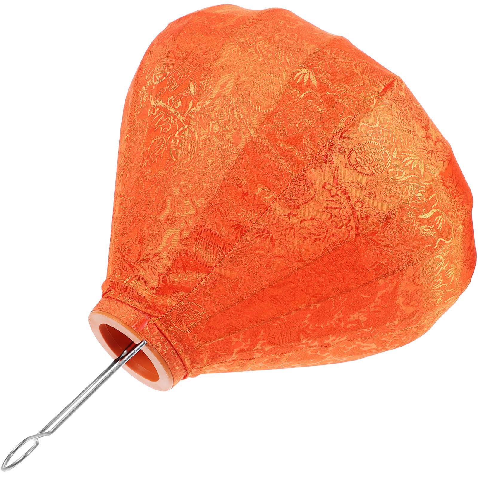 Lanterne vintage orange tissu resistant a l'usure et metal deco evenement