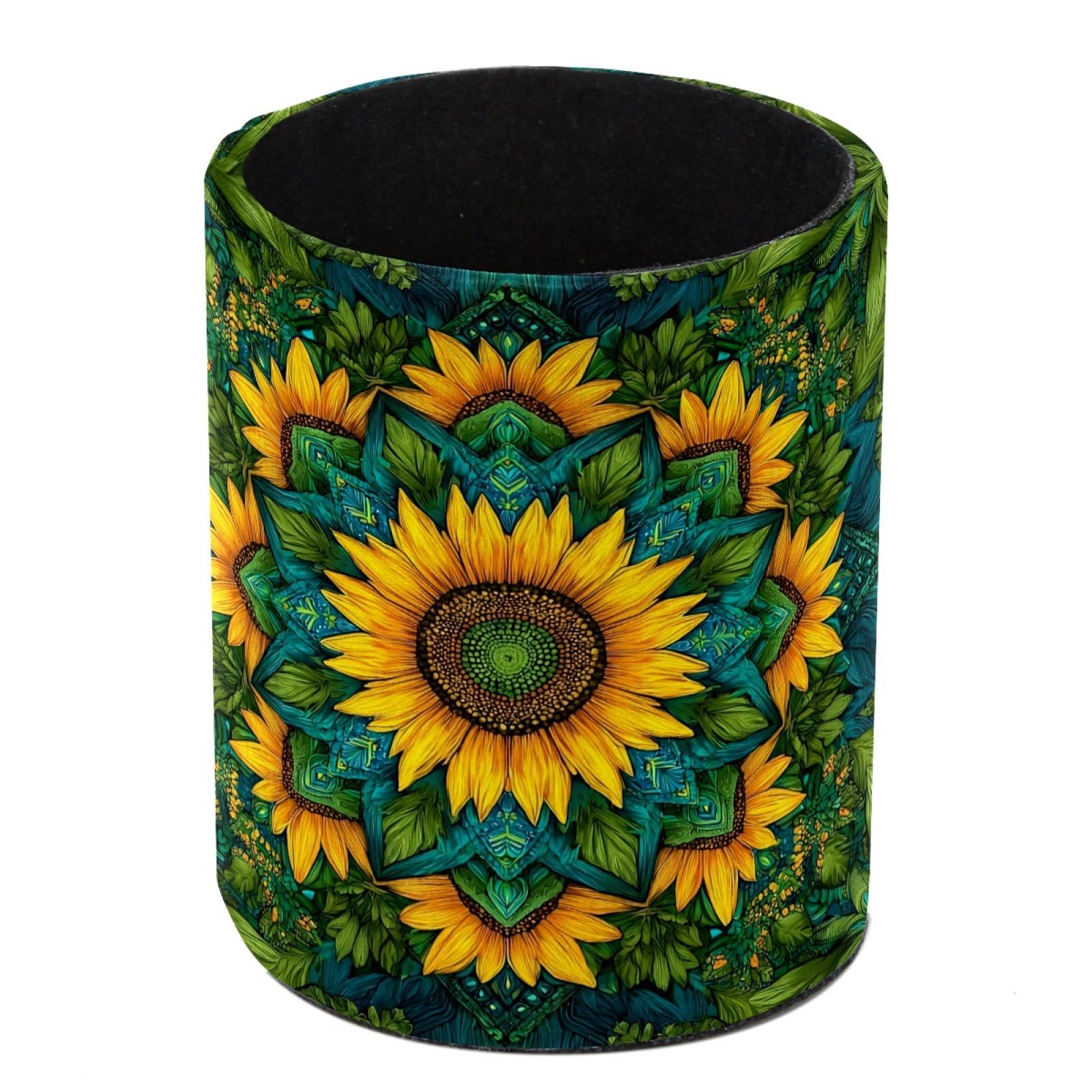 FWJZDSP Sunflower Pencil Cup Pen Organizer Makeup Brush Holder for Office Home Countertop Desk Accessory Storage