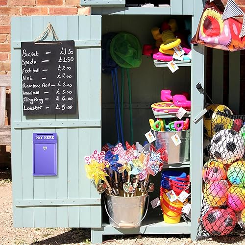 Miniatura 4 de Caja de dinero segura para recolección de dinero, caja de donación de metal con candado, montaje en pared, buzón preperforado, boleta de entrega