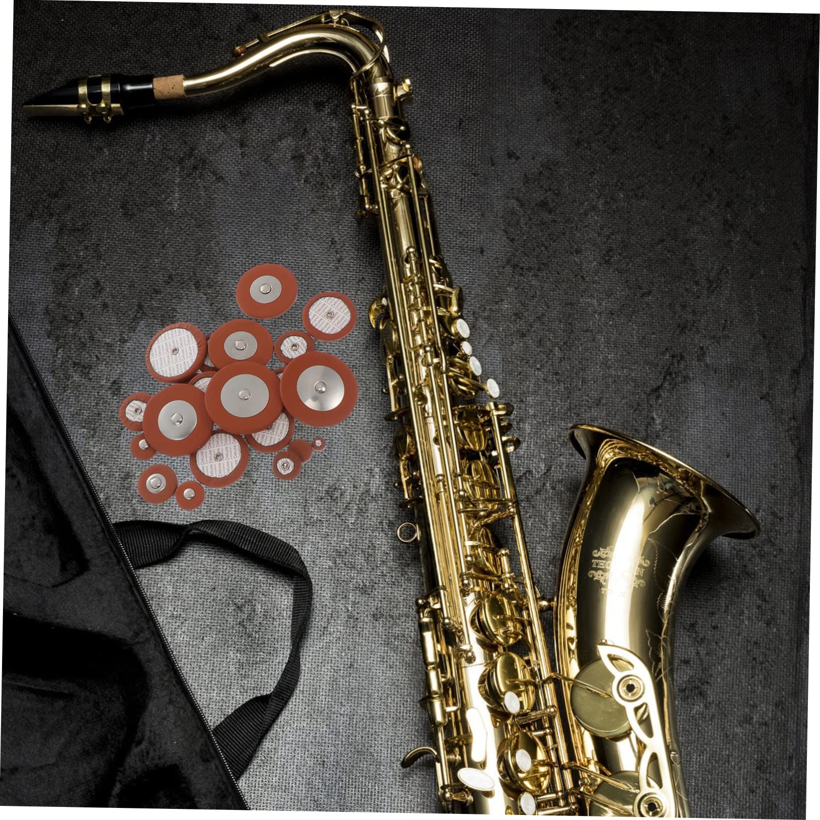 ifundom Saxophon Reparaturwerkzeugset für Altsaxophone mit Metall und Lammfellteilen zur Wartung und Austausch Beschädigter Teile Geeignet für Selbstgemacht und Blasmusik Zufällige Farbe