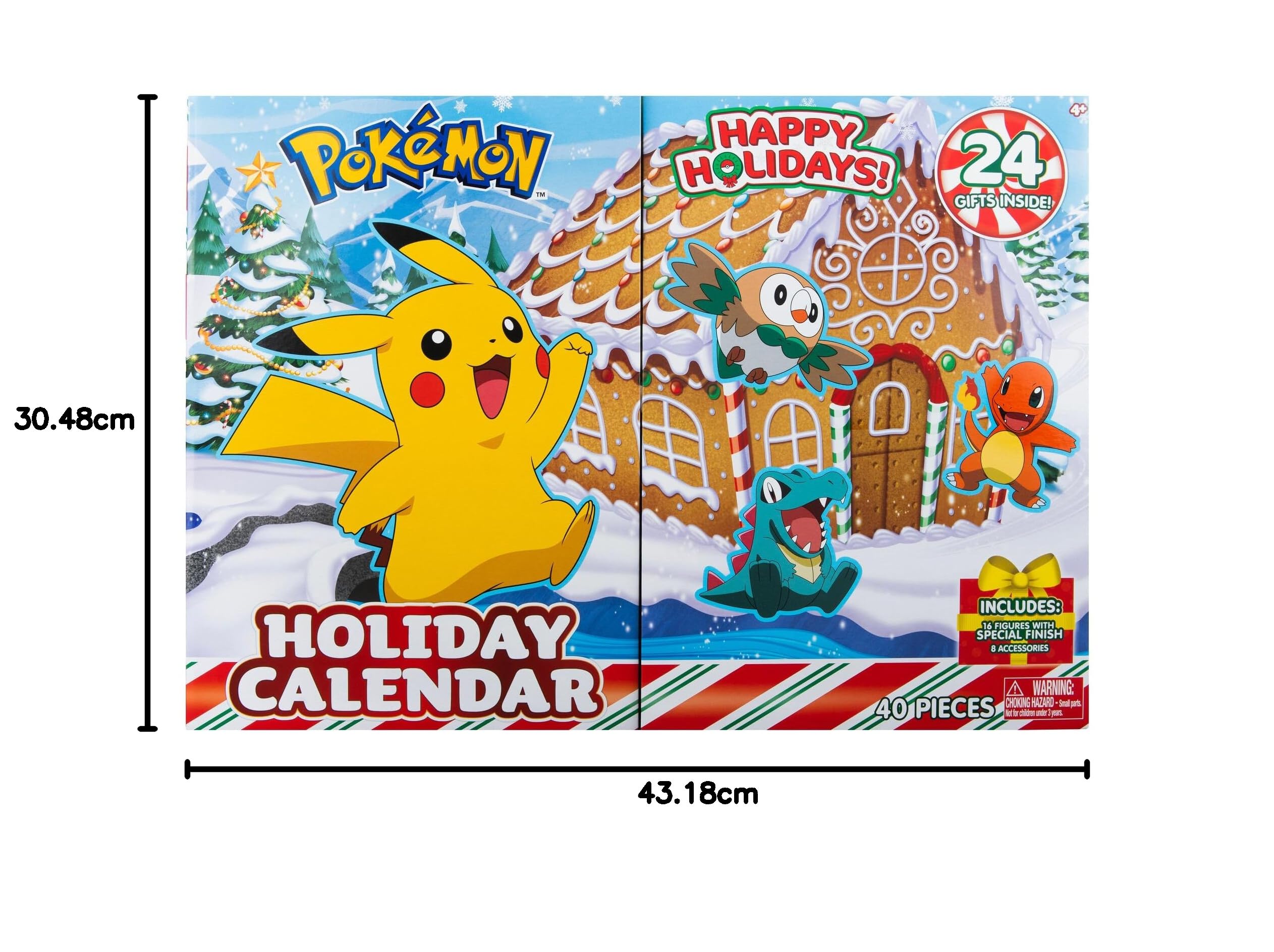 Jazwares Pokémon Calendario de Adviento Battle Figures Holiday 2023*Versión DE/ES/NL*