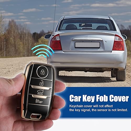 Miniatura 2 de ACROPIX Funda de TPU para llavero remoto de coche, 4 botones, protector completo para Kia Forte para Kia Forte Koup - Paquete de 1 negro
