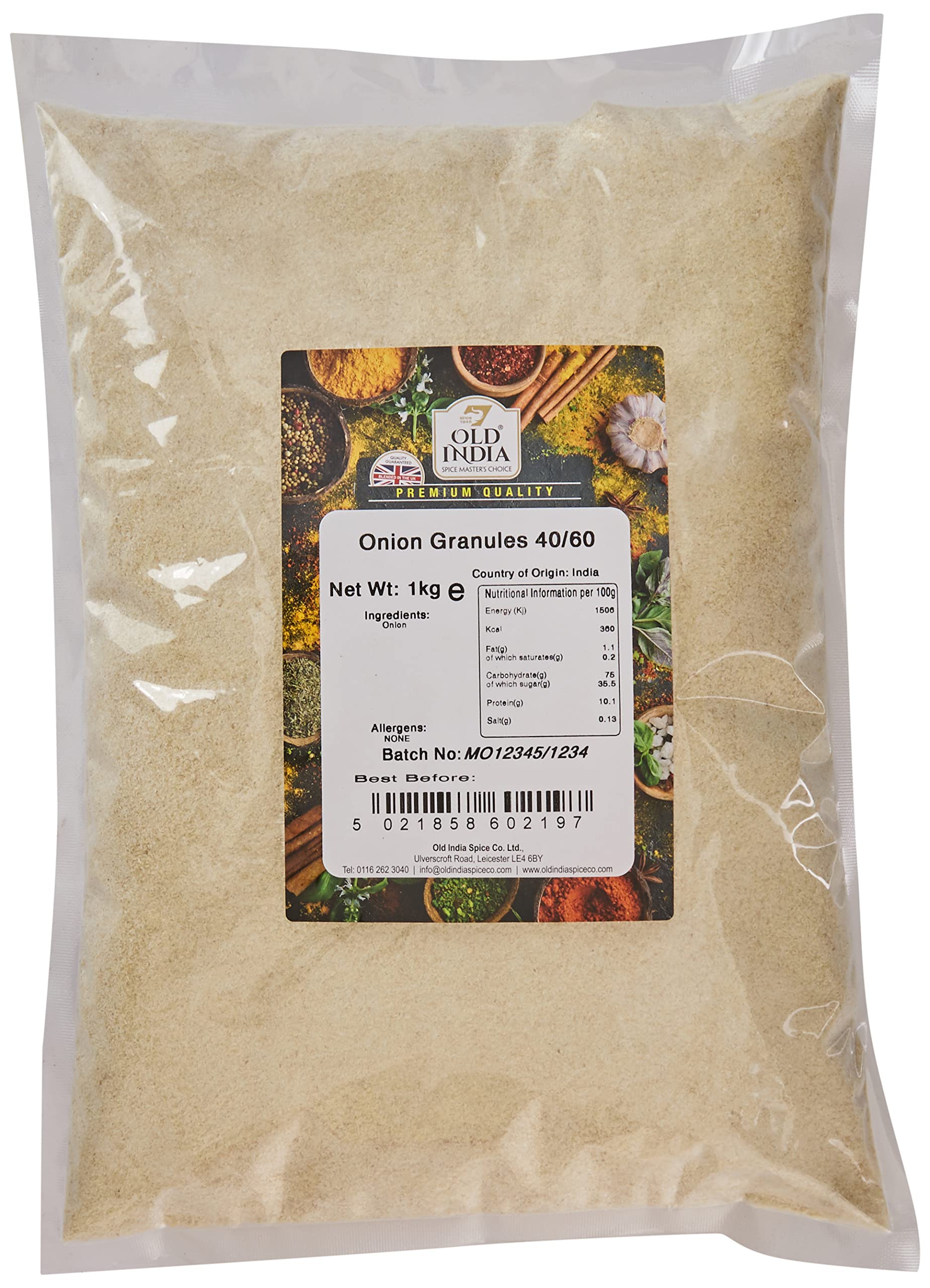 Old India Onion Granules 40/60 1kg