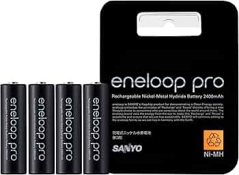 Amazon | SANYO 充電式ニッケル水素電池 eneloop pro 単3形4 Amazon | SANYO 充電式ニッケル水素電池 eneloop pro 単3形4