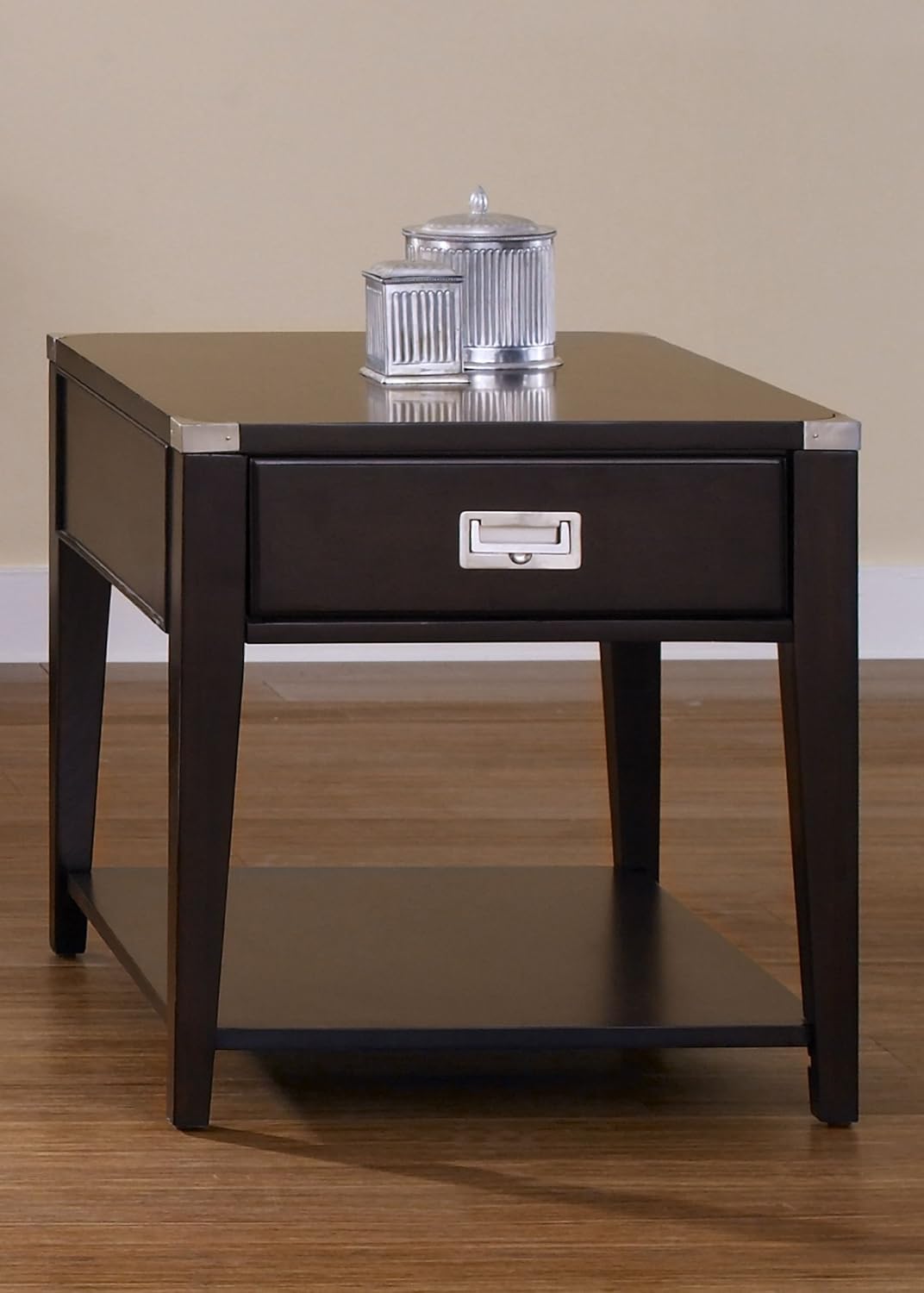 Harbor Town Rectangular Mocha End Table Home & Kitchen