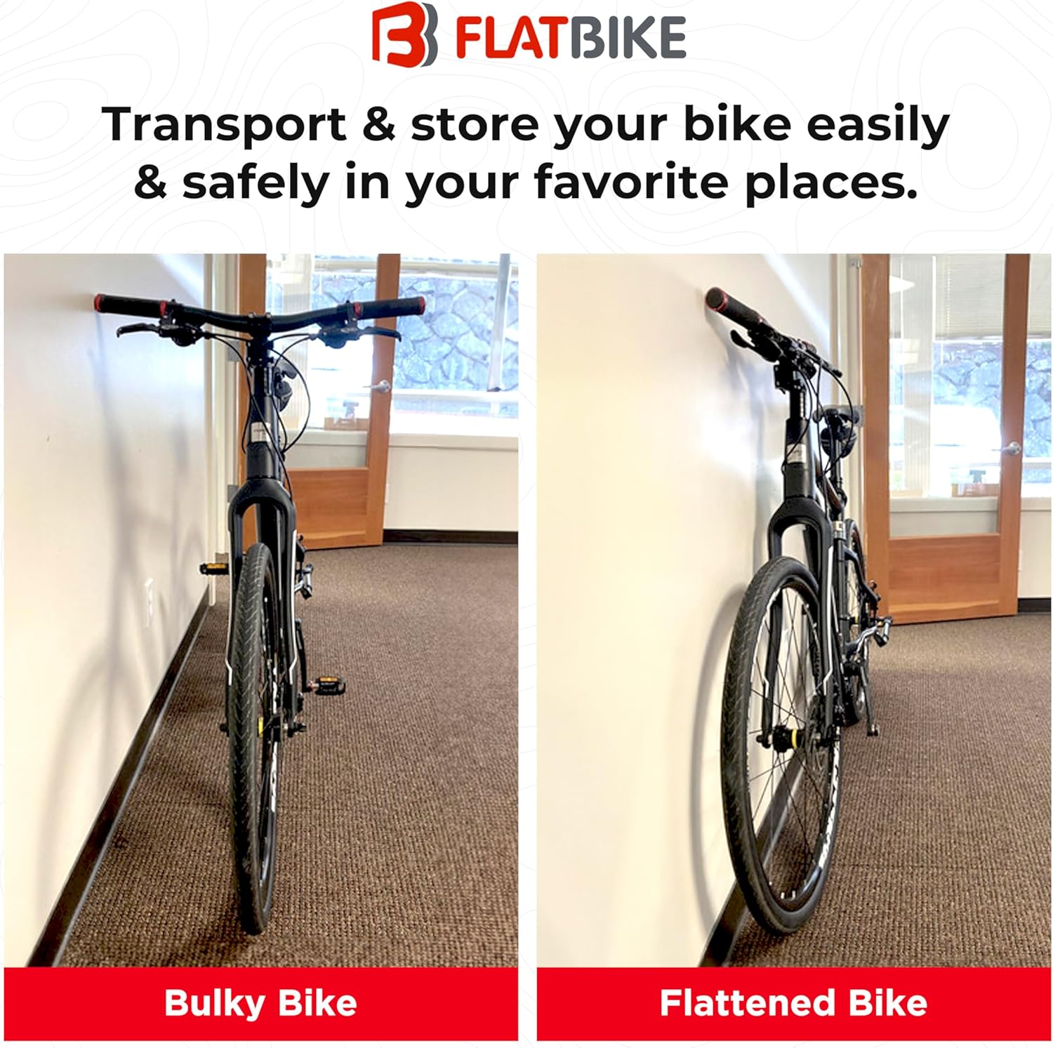 Bicycle Folding Stem - THINstem Folding Handlebar Stem for MTB & Road - Adjustable Bike Stem for Bicycle Storage & Transport - Compatible with 1"/1.25" Handlebar