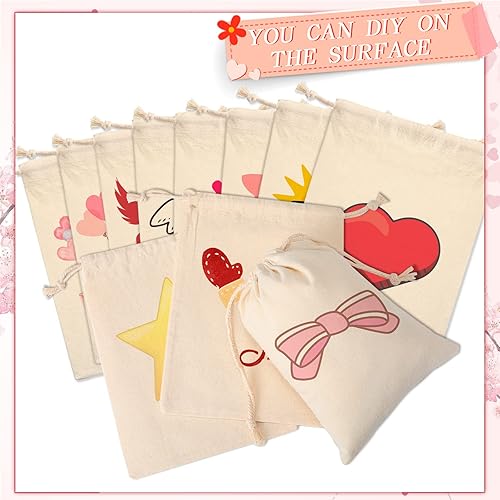 Miniatura 4 de Wesnoy 200 bolsas de algodón con cordón, bolsa de muselina reutilizable de 5 x 7 pulgadas para bodas, manualidades, suministros de fiesta en casa,