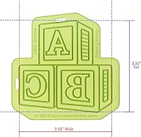 Vista 2 de Marvelous Molds ABC Blocks Silicone Onlay Decoración de pasteles con fondant y pasta de goma de mascar, chocolate para modelar y más.
