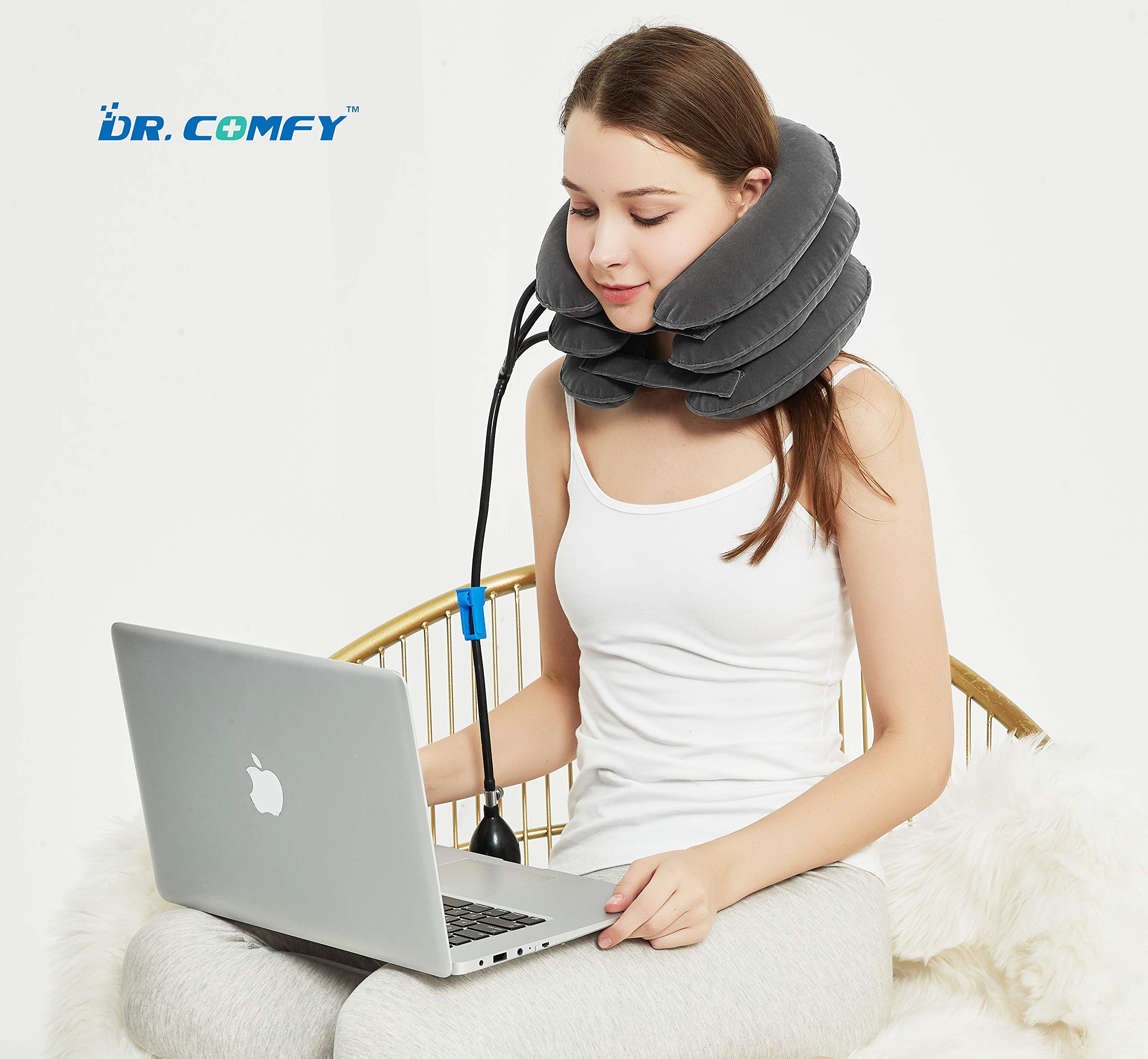 Cervical Neck Traction Device &Inflatable Adjustable Neck Stretcher