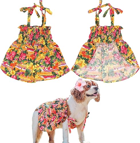 Miniatura 8 de Parisian Pet Vestido para perro, bloques de color, ropa de verano para niña, cachorro, perros y gatos, L