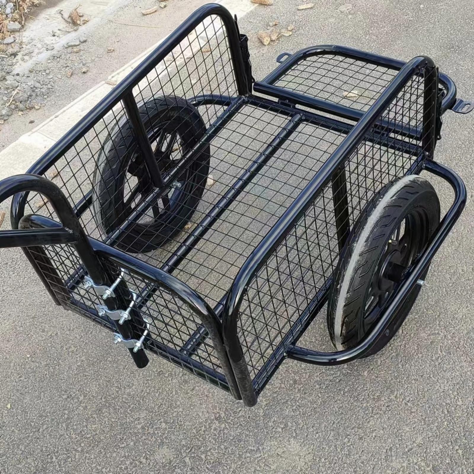 Remorque Cargo Monoroue pour Vélo Électrique, Panier Arrière Porte‑Charges pour Vélo