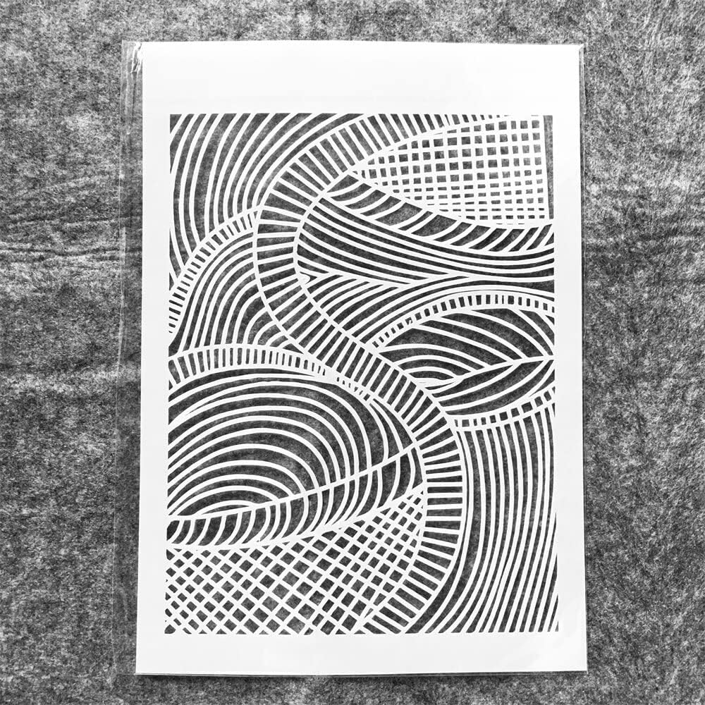 Reusable Layering Stencils Wall Painting,A4 29cm Hollow