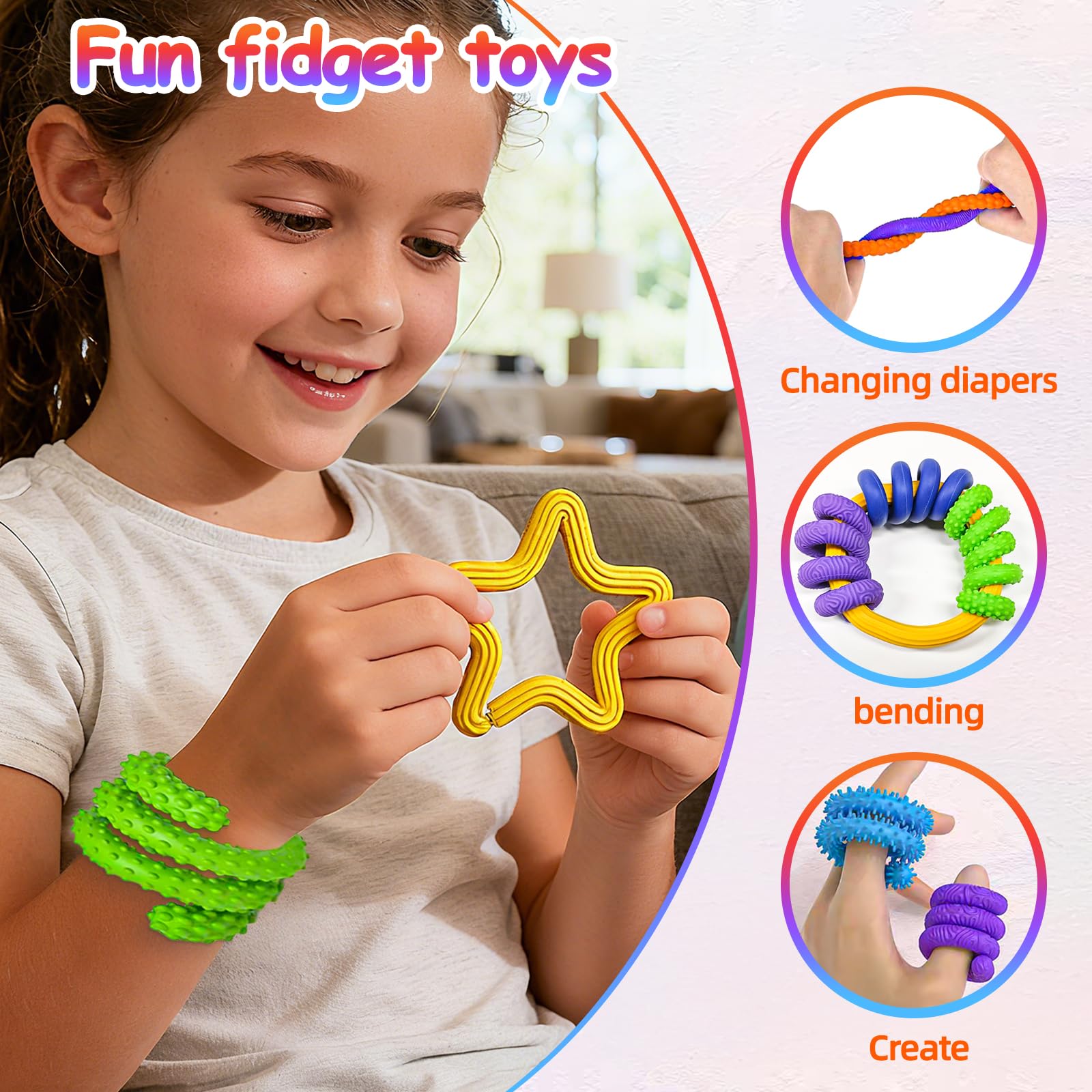 Lustiges Weiches Silikon Squid Opop Zappel Spielzeug Für Dekompression Kinder Fi