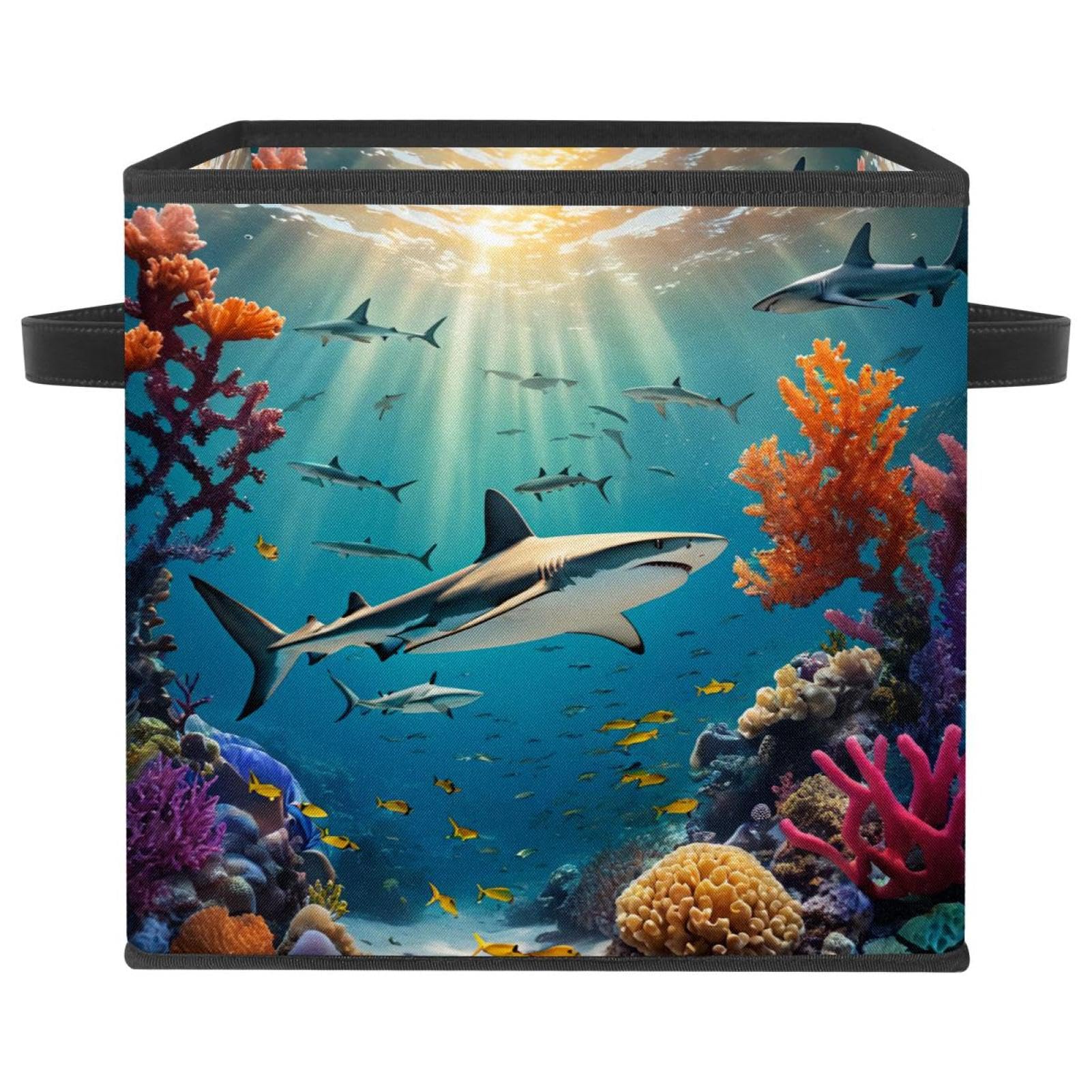Boîte de rangement pliable pour éliminer le désordre des jouets avec ce grand panier solide