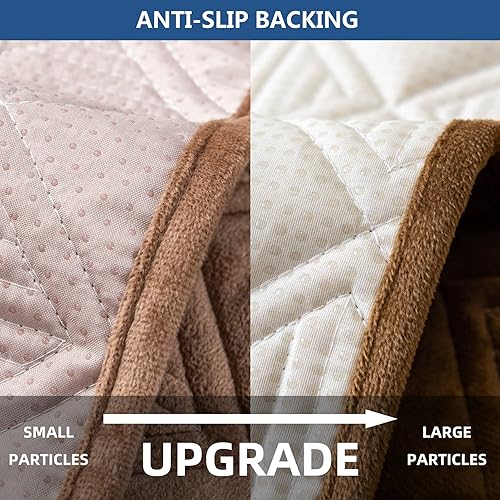 Miniatura 4 de Eismodra Fundas de sofá modular, funda de sofá en forma de L, protector de muebles para perros, gatos, mascotas, diván de 3 cojines, sofá biplaza,