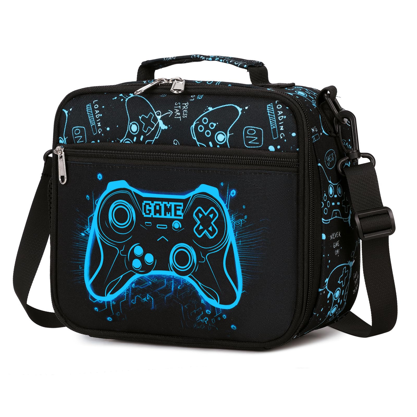 DIGOBAY Sac à déjeuner isotherme réutilisable de grande capacité, bleu