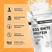 Vista 7 de It's Just! - Polvo de proteína de clara de huevo, proteína de claras de huevo secas, ingrediente para merengue, sin OGM, granjas de EE.UU.