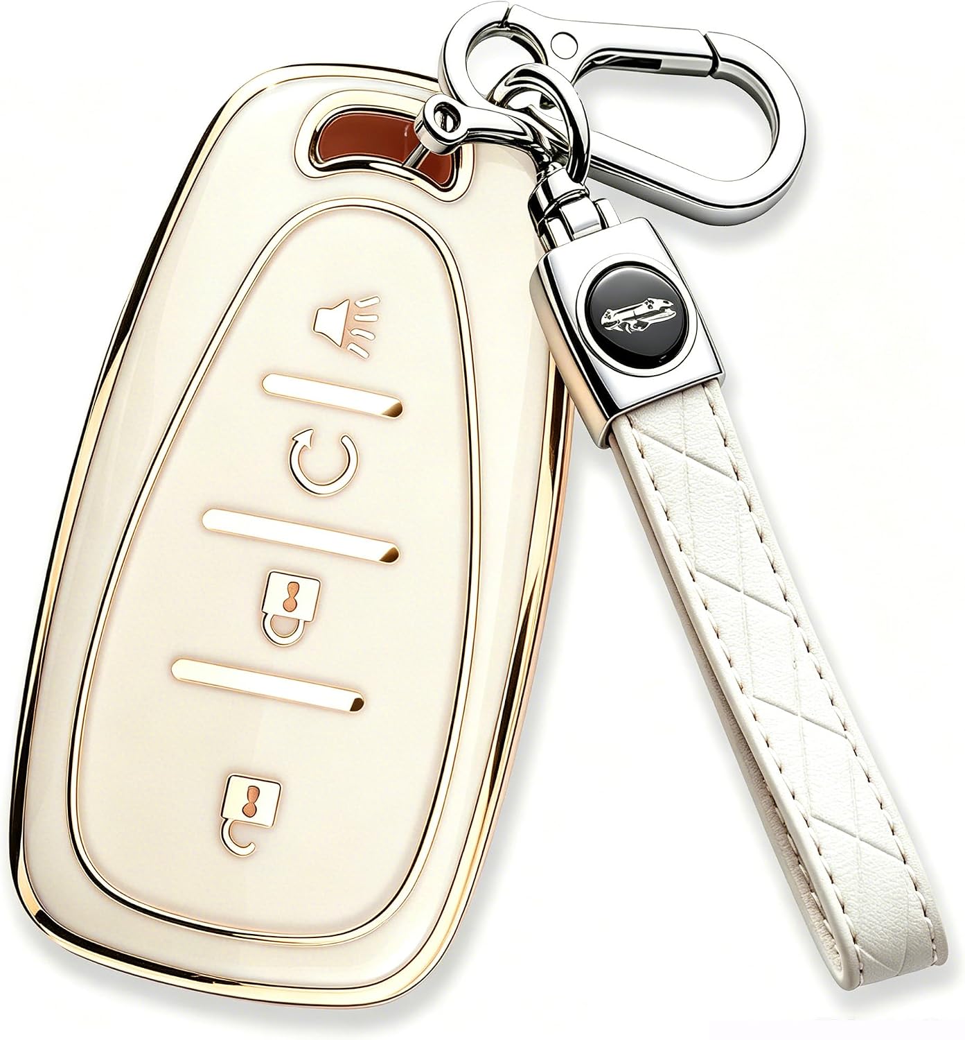 Key Fob Cover Compatible with Chevy Bolt EV EUV Trailblazer Traverse Trax Blazer Equinox Cruze Sonic Volt