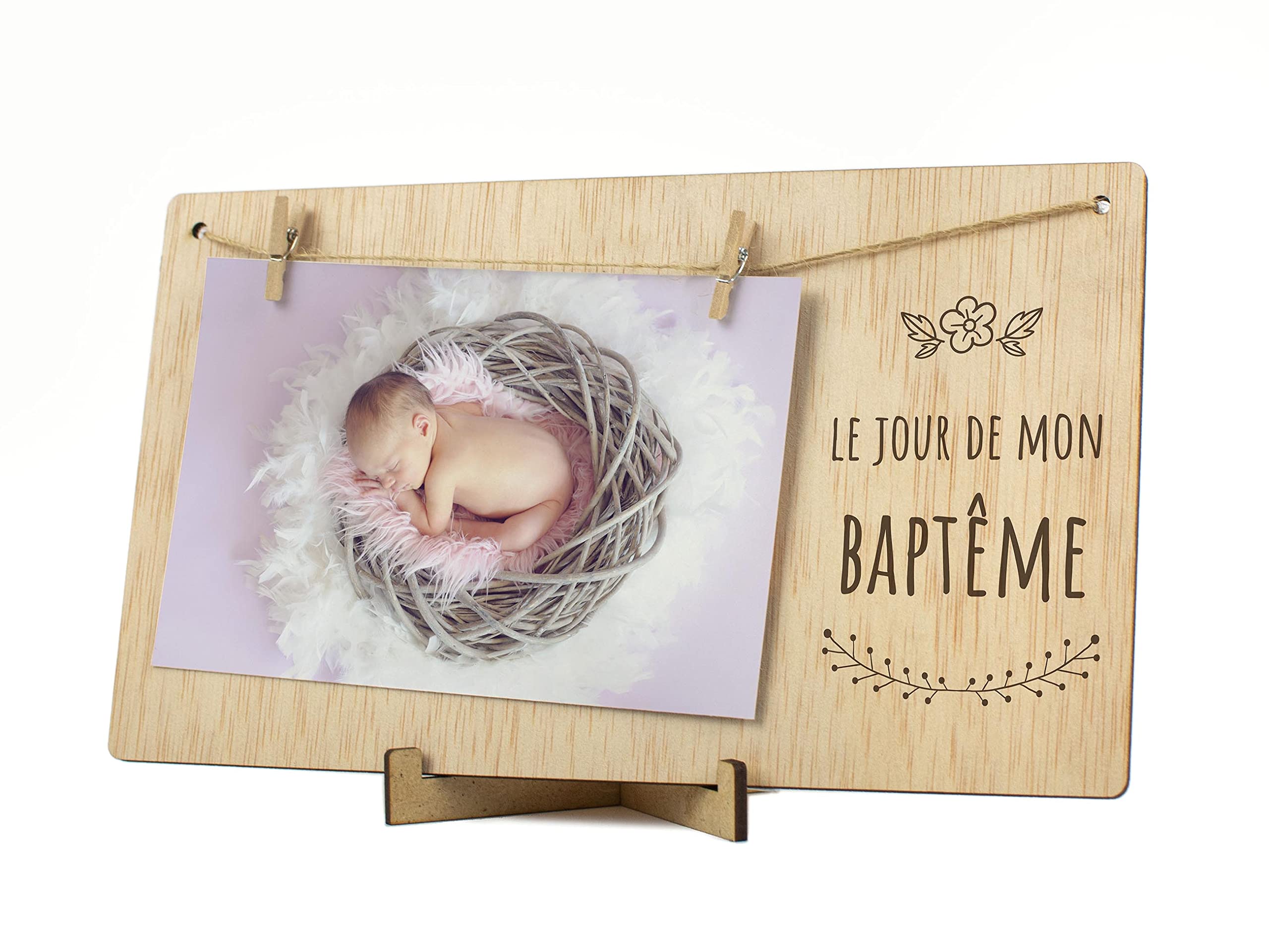 CONTRAXT Marco de Fotos Mama Dia de la Madre. Colgar fotos con pinzas madera natural ideas regalos detalles para mama postal madre primeriza wonderful original (Madre ES) — view 91