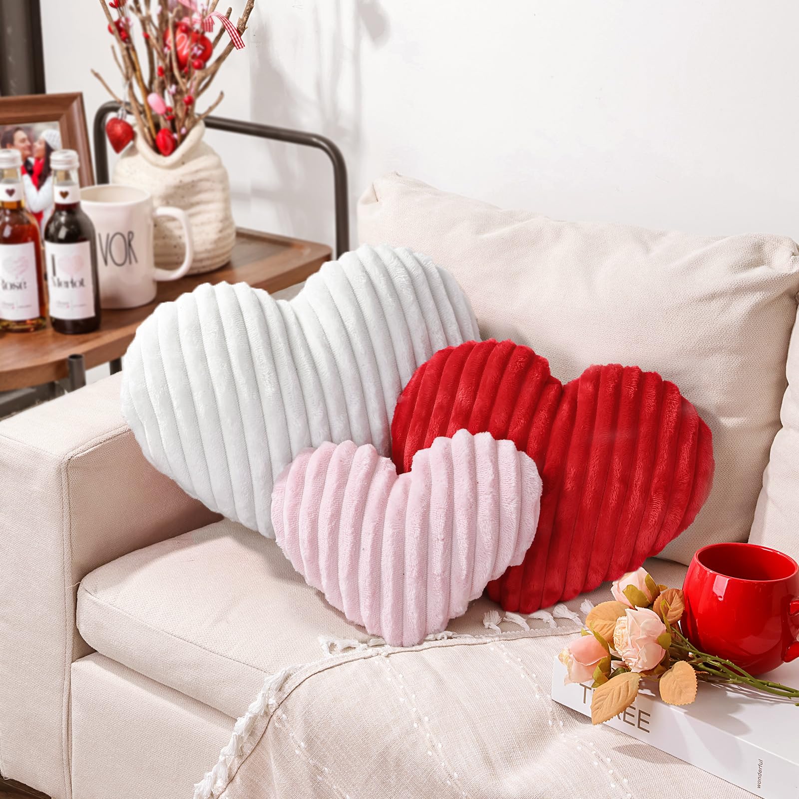 Amazon.com: Bunny Chorus Valentines Day Decor, 3Pcs Plush Faux Fur